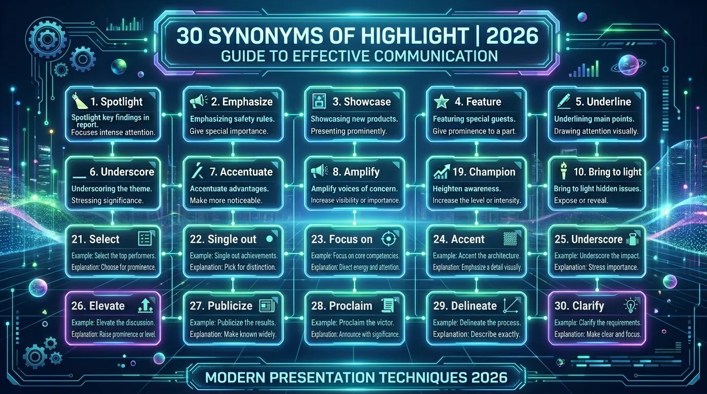 synonyms of highlight