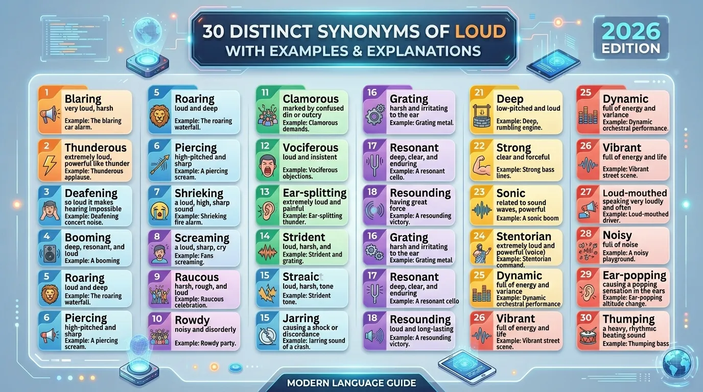 synonyms of loud