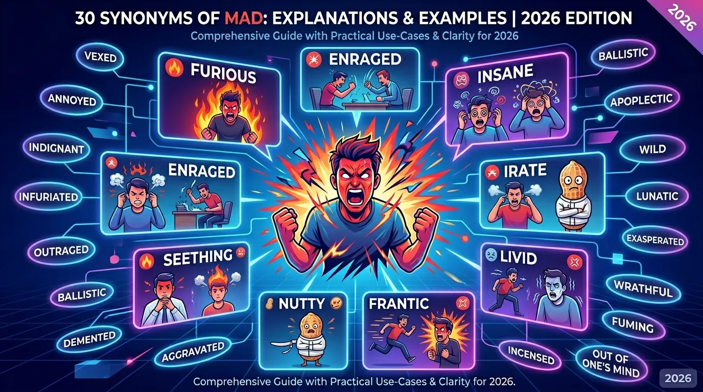 synonyms of mad