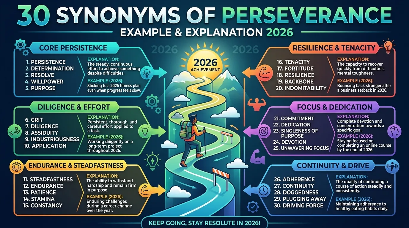 synonyms of perseverance