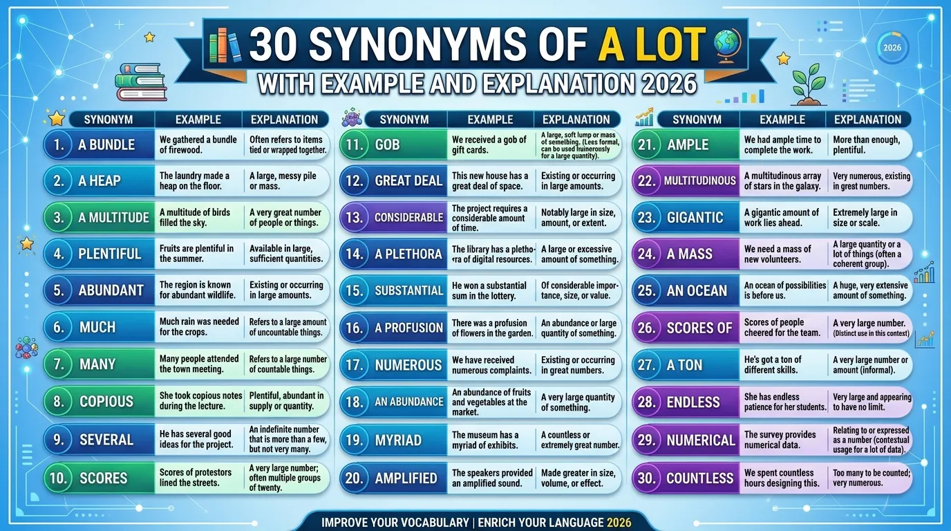 Synonyms of A Lot