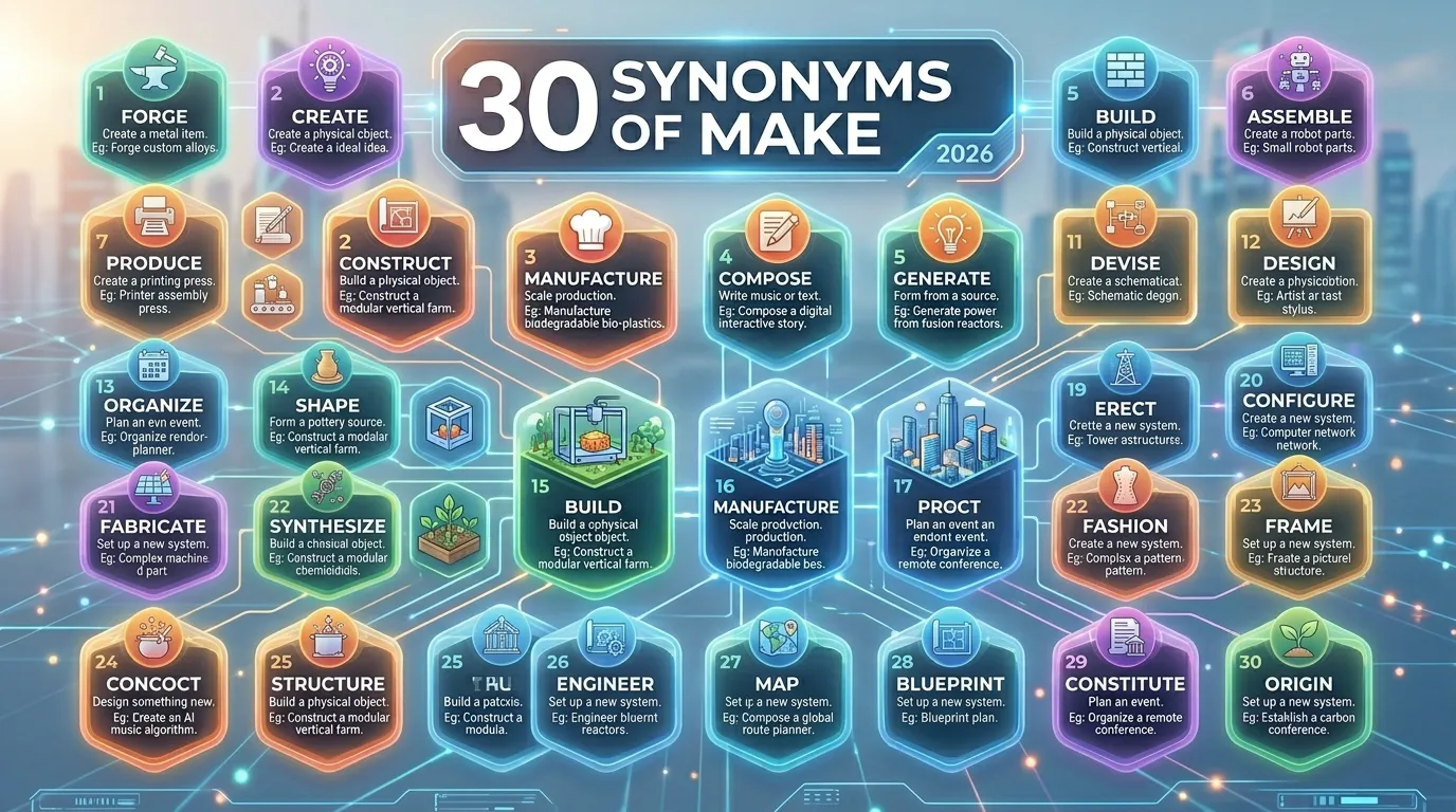 Synonyms of Make