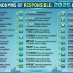 Synonyms of Responsible