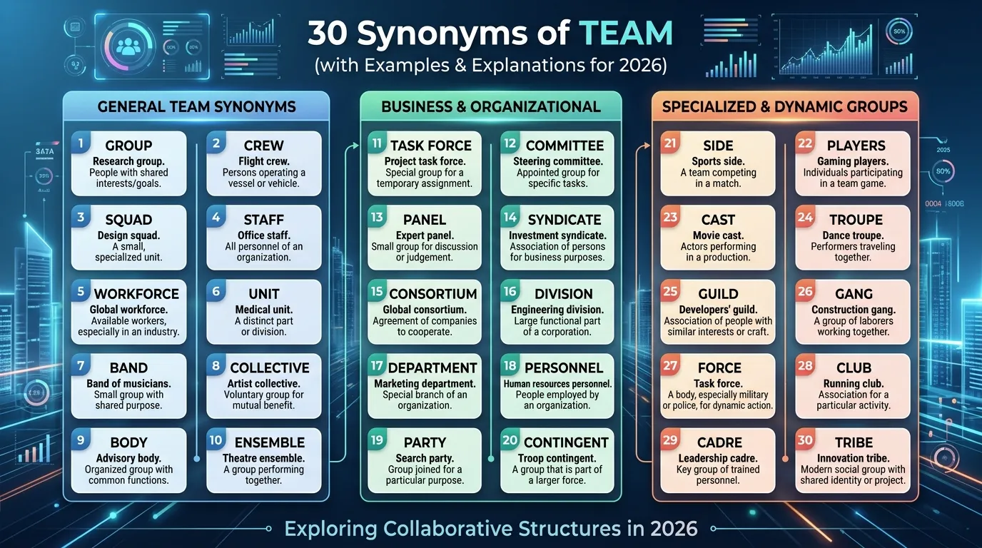 Synonyms of Team