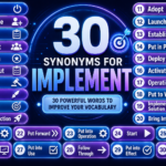 Synonyms for Implement