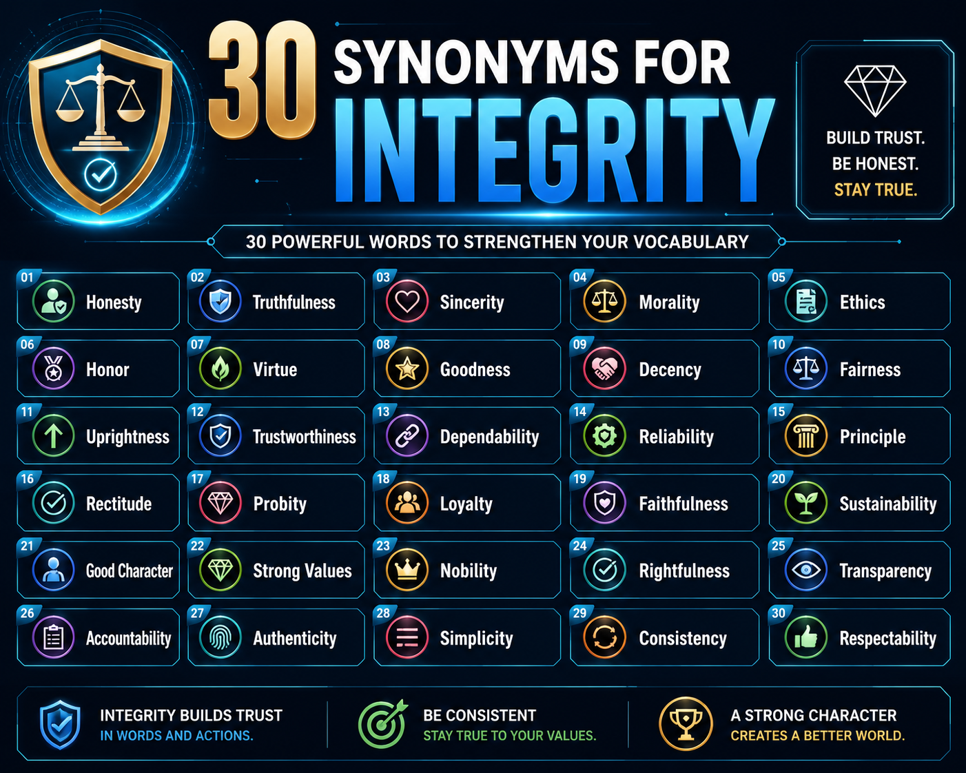 Synonyms for integrity